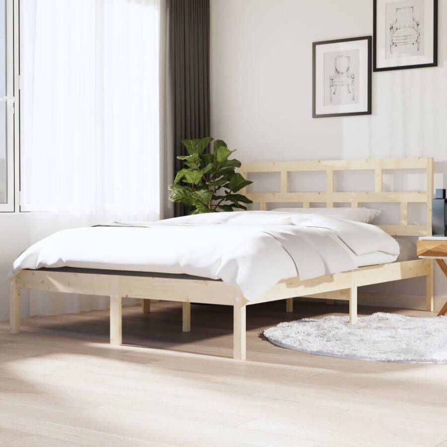 VidaXL -Bedframe-massief-hout-120x190-cm-4FT-Small-Double - Foto 2