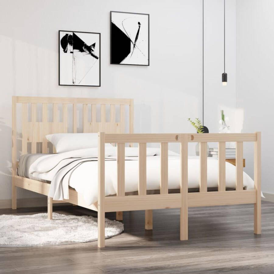 VidaXL -Bedframe-massief-hout-120x190-cm-4FT-Small-Double - Foto 5