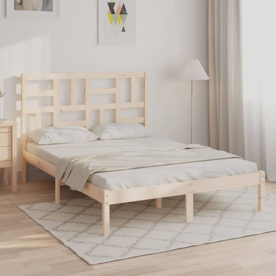 VIDAXL Bedframe zonder matras massief hout 140x200 cm - Foto 2