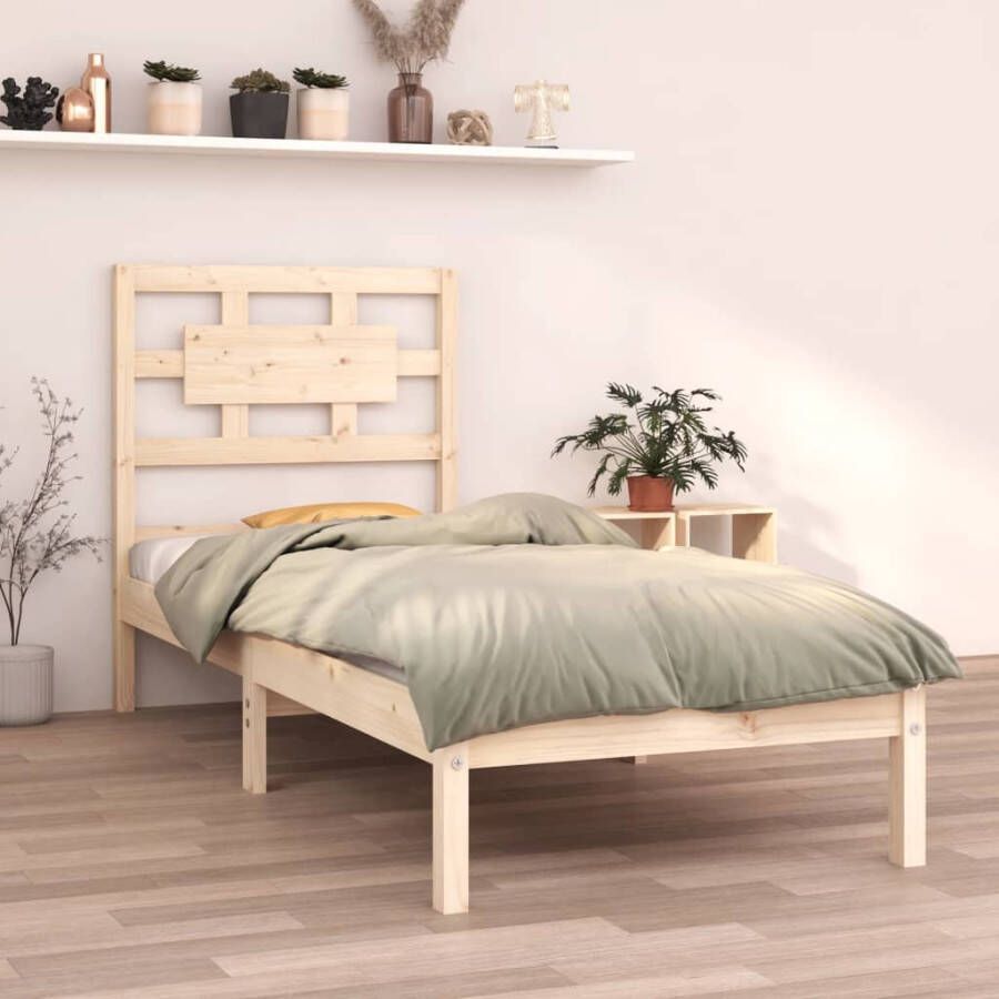 VidaXL -Bedframe-massief-grenenhout-75x190-cm-UK-Small-Single - Foto 7