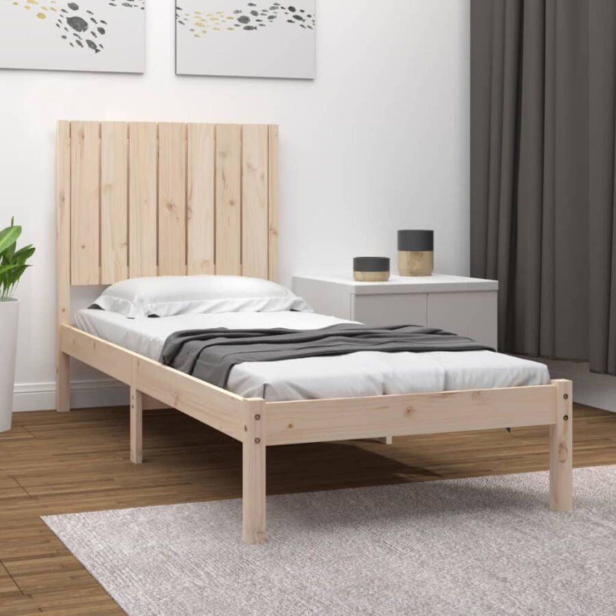 VidaXL Bedframe massief hout 75x190 cm 2FT6 Small Single - Foto 3