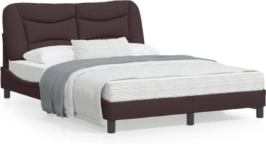 VidaXL Bedframe zonder matras Hvar 120x200 cm stof donkerbruin - Foto 3