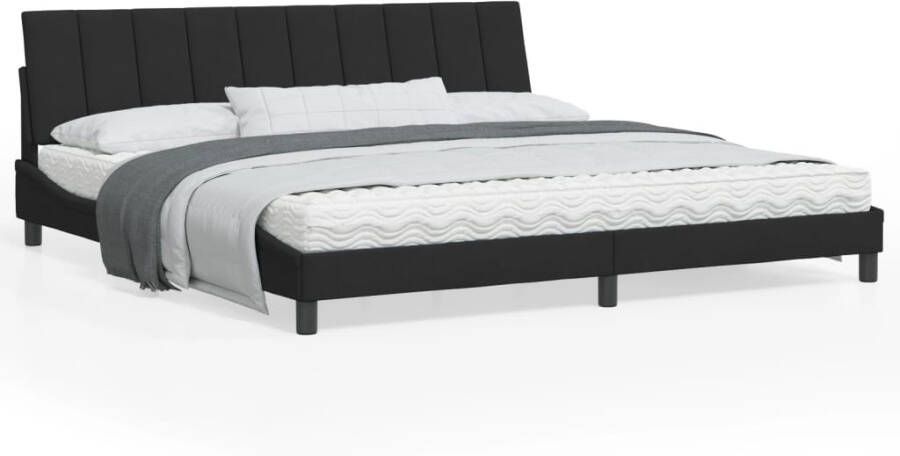 VidaXL Bedframe zonder matras Hanko 200x200 cm fluweel zwart - Foto 2
