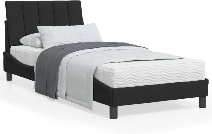 VidaXL Bedframe zonder matras Hanko fluweel zwart 90x200 cm - Foto 2