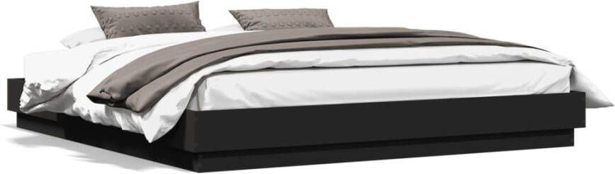 VidaXL -Bedframe-met-LED-verlichting-zwart-180x200-cm - Foto 4