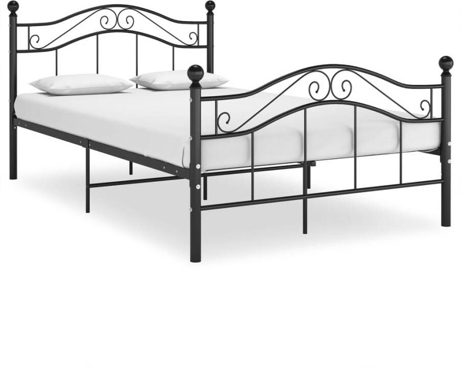 VidaXL -Bedframe-metaal-zwart-120x200-cm - Foto 3