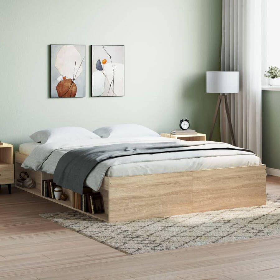 VidaXL -Bedframe-sonoma-eikenkleurig-160x200-cm