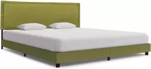VidaXL -Bedframe-stof-groen-180x200-cm