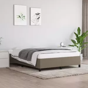 VIDAXL Bedframe stof taupe 140x200 cm
