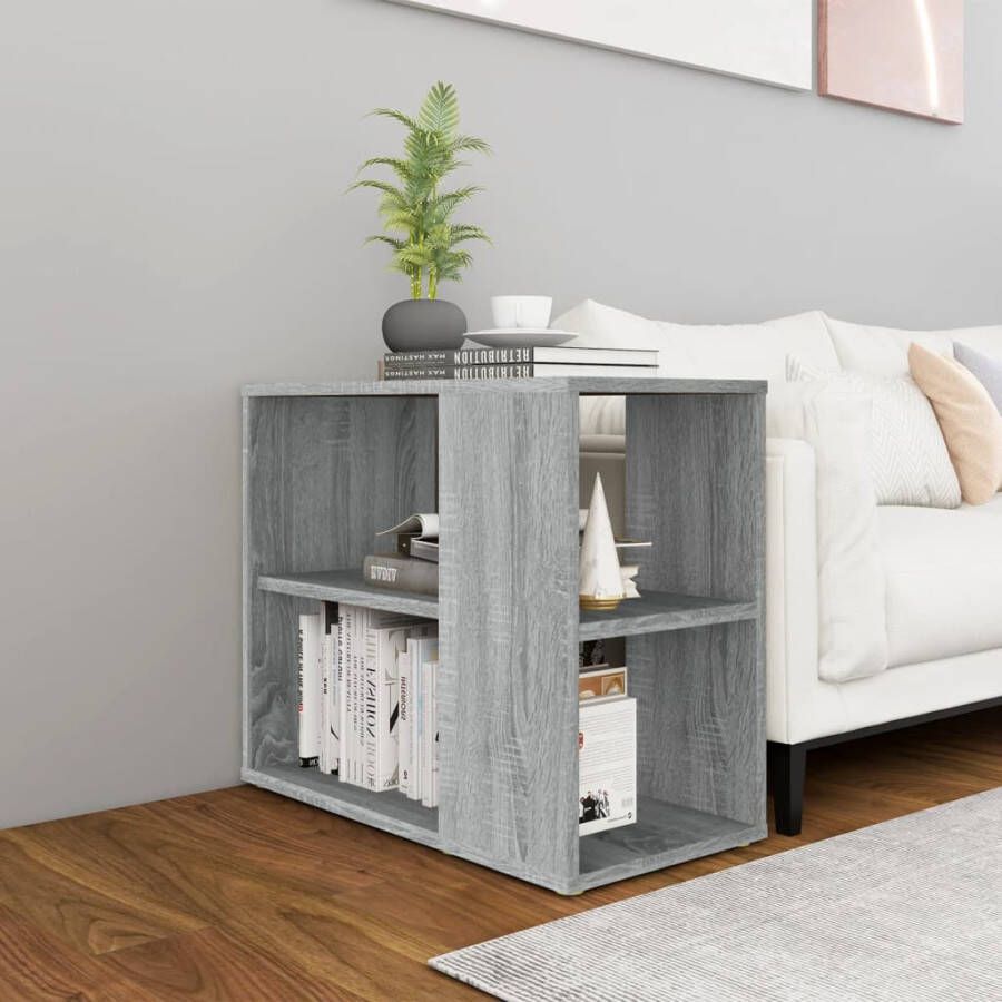 VidaXL -Bijzetkast-60x30x50-cm-bewerkt-hout-grijs-sonoma-eikenkleurig - Foto 2