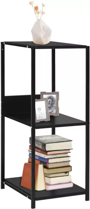 VidaXL -Boekenkast-33 5x39 6x79 7-cm-bewerkt-hout-zwart - Foto 2
