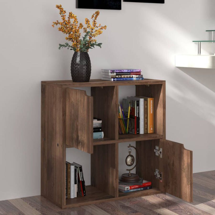 VidaXL -Boekenkast-60x27 5x59 5-cm-bewerkt-hout-gerookt-eikenkleurig - Foto 2