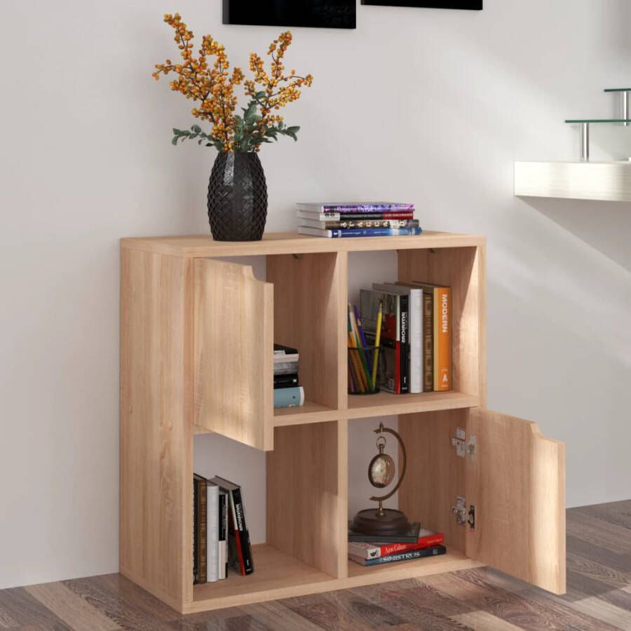 VIDAXL Boekenkast 60x27 5x59 5 cm spaanplaat sonoma eikenkleurig