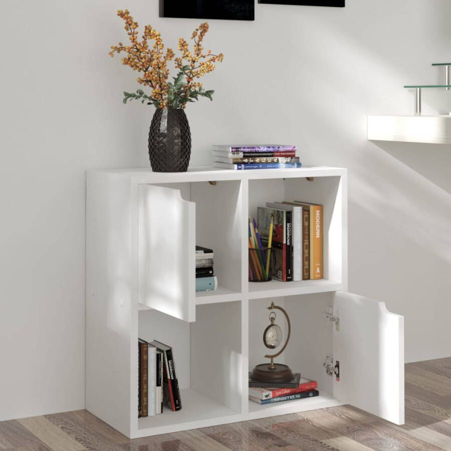 VidaXL Boekenkast 60x27 5x59 5 cm spaanplaat wit