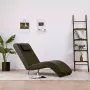 VidaXL Chaise longue met kussen kunstleer bruin - Thumbnail 2
