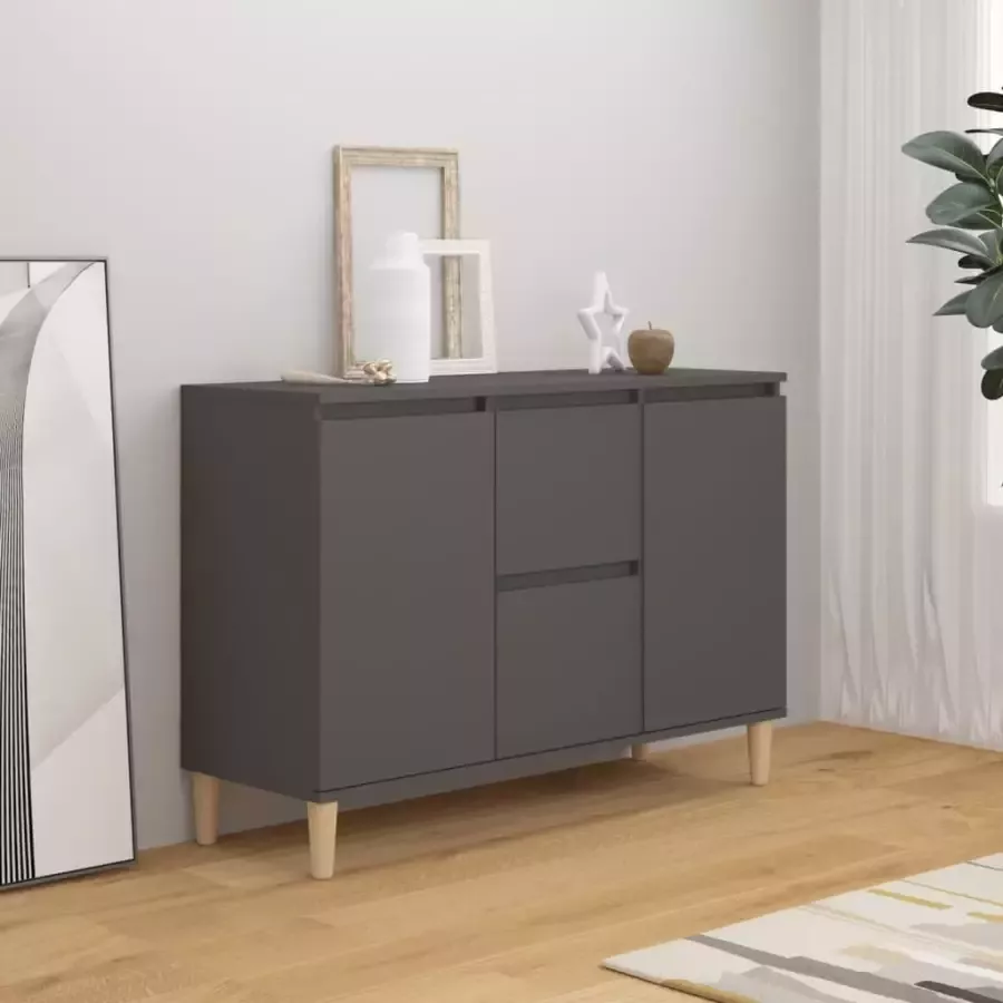 VidaXL Dressoir 103.5x35x70 cm spaanplaat grijs