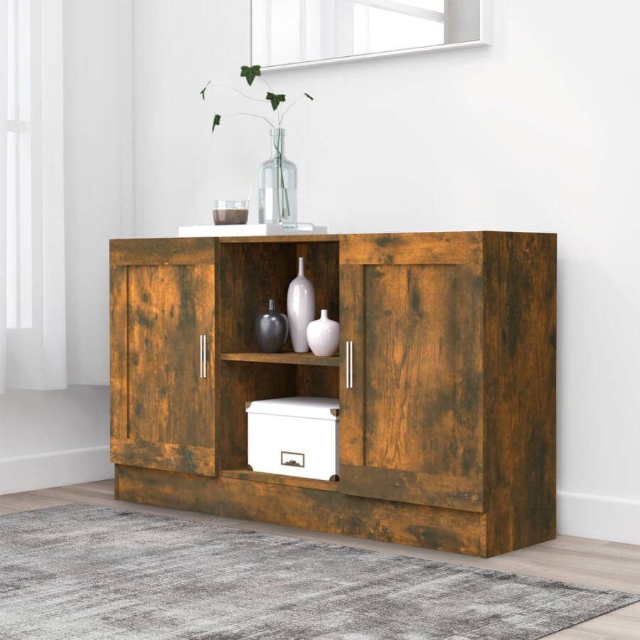 VidaXL -Dressoir-120x30 5x70-cm-bewerkt-hout-gerookt-eikenkleurig