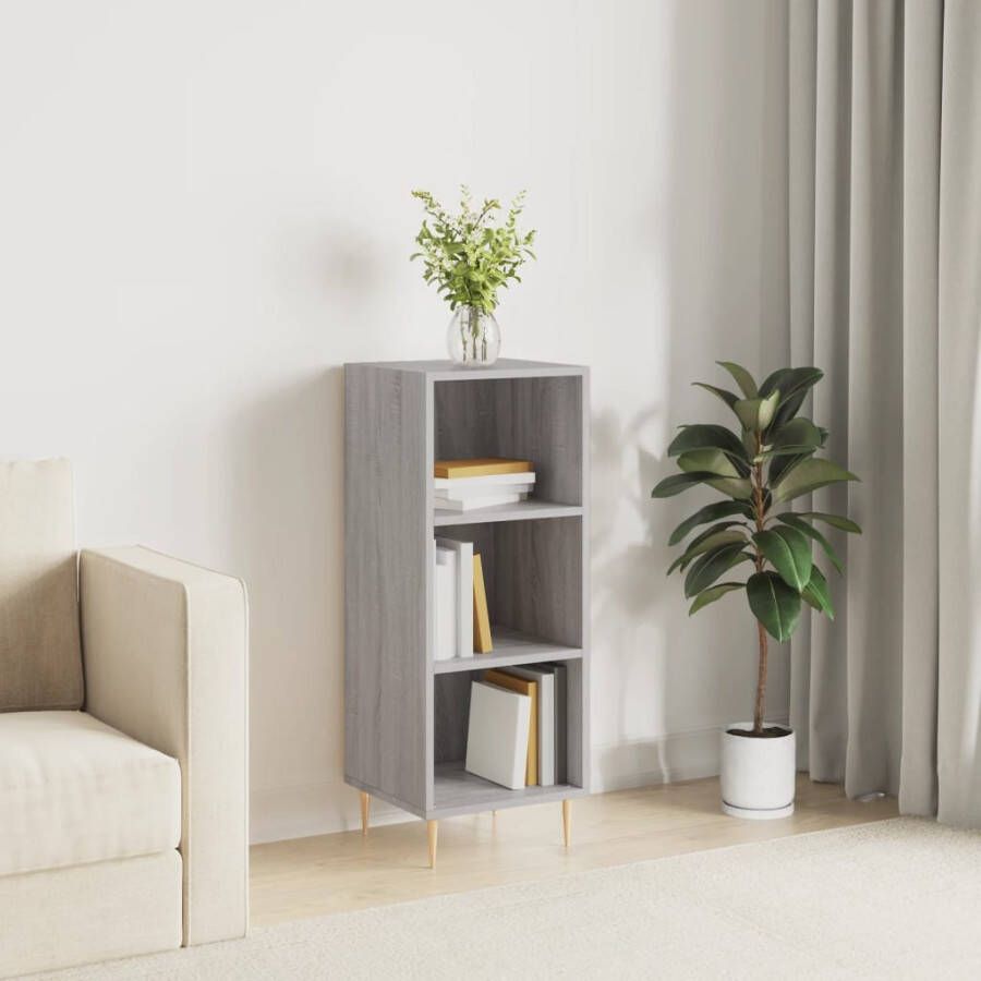 VidaXL -Dressoir-34 5x32 5x90-cm-bewerkt-hout-grijs-sonoma-eikenkleurig - Foto 3