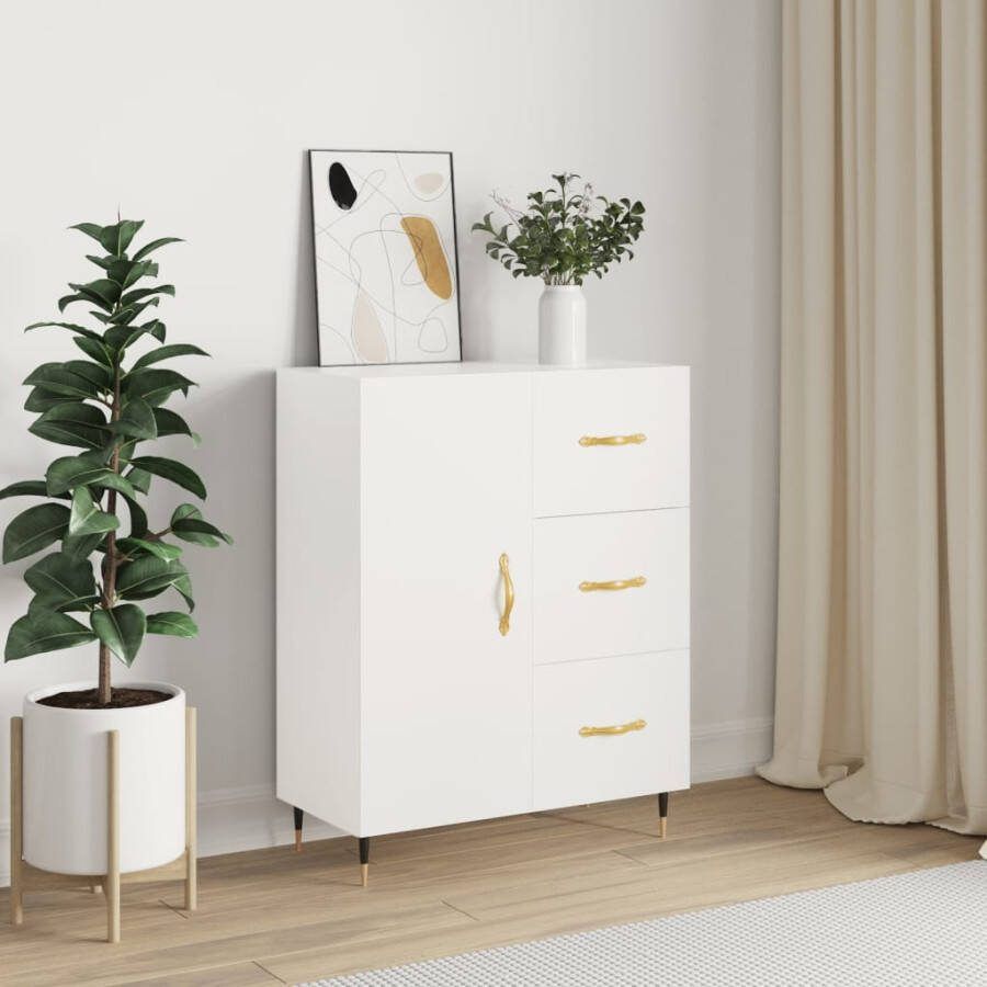 VidaXL -Dressoir-69 5x34x90-cm-bewerkt-hout-wit - Foto 3