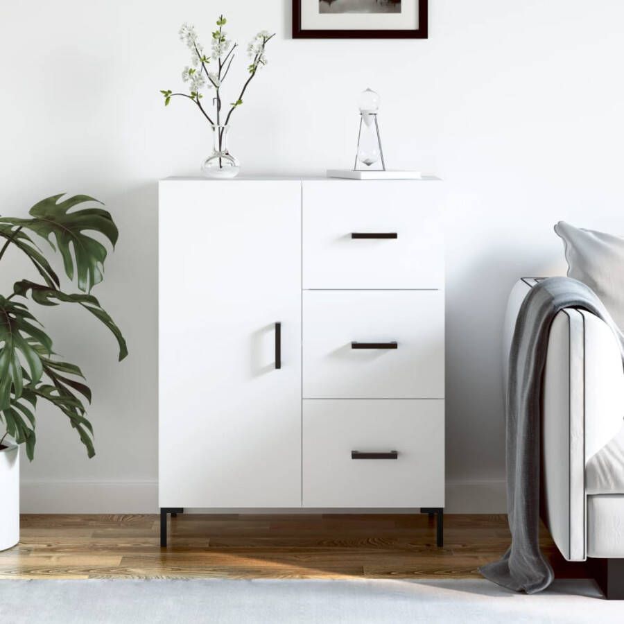 VidaXL -Dressoir-69 5x34x90-cm-bewerkt-hout-wit - Foto 5