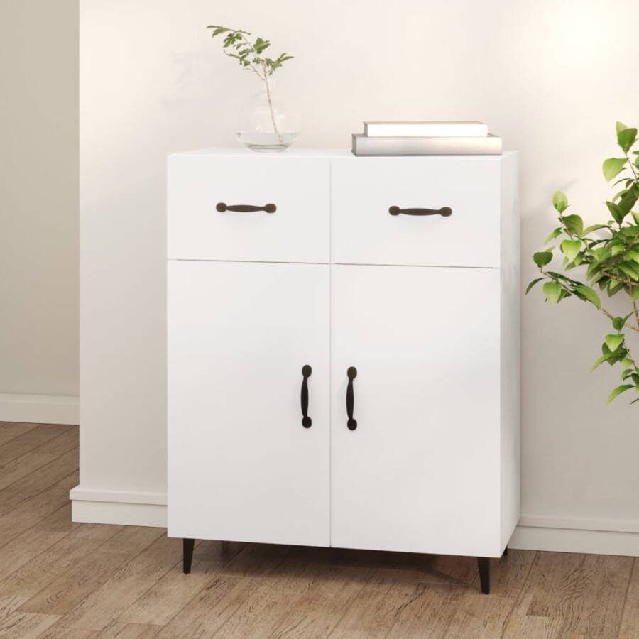 VidaXL -Dressoir-69 5x34x90-cm-bewerkt-hout-wit - Foto 2
