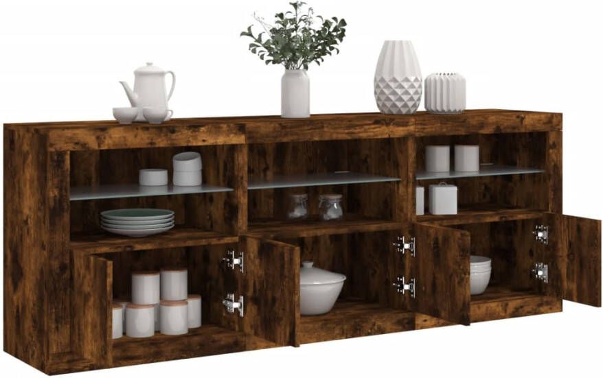 VidaXL -Dressoir-met-LED-verlichting-181 5x37x67-cm-gerookt-eikenkleur