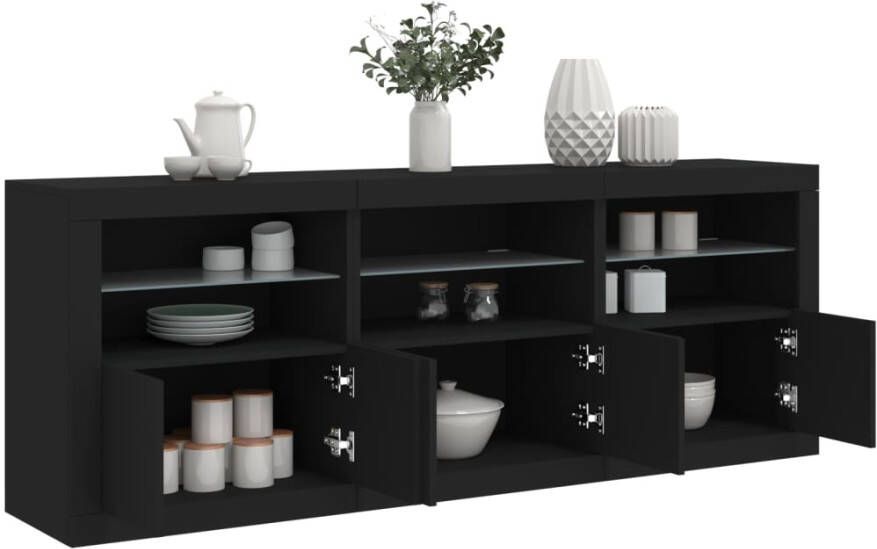 VidaXL -Dressoir-met-LED-verlichting-181 5x37x67-cm-zwart
