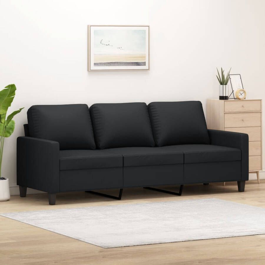 Vida XL vidaXL Driezitsbank 180 cm kunstleer zwart-VXL-359142 - Foto 2
