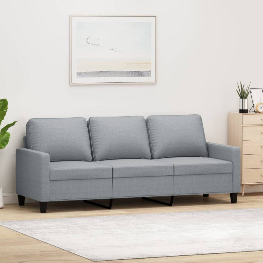 Vida XL vidaXL Driezitsbank 180 cm stof lichtgrijs-VXL-359243 - Foto 5