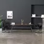 VIDAXL Eetkamerstoelen draaibaar 2 st kunstleer zwart - Thumbnail 2