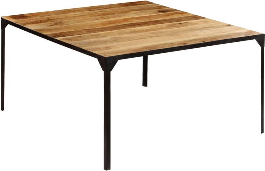 Vida XL Eettafel 140x140x76 cm massief mangohout SKU: V246628 - Foto 3