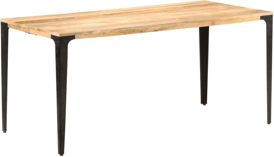 VidaXL -Eettafel-160x80x76-cm-massief-mangohout