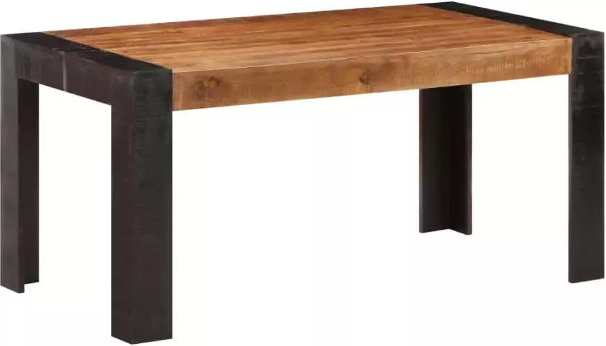 VIDAXL Eettafel 160x80x76 cm massief mangohout