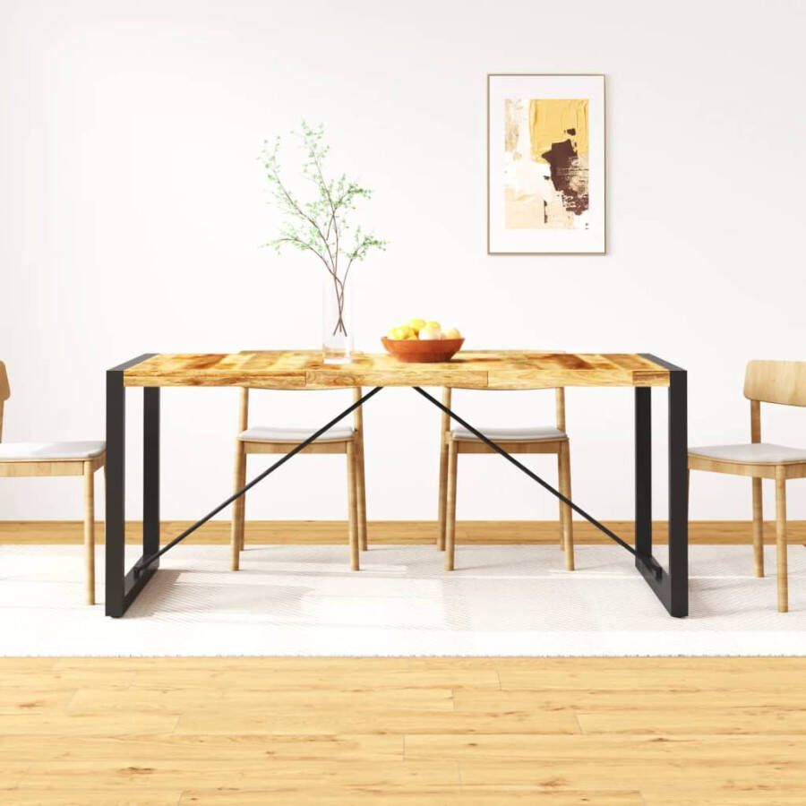 Vida XL vidaXL Eettafel 180 cm massief ruw mangohout-VXL-243997