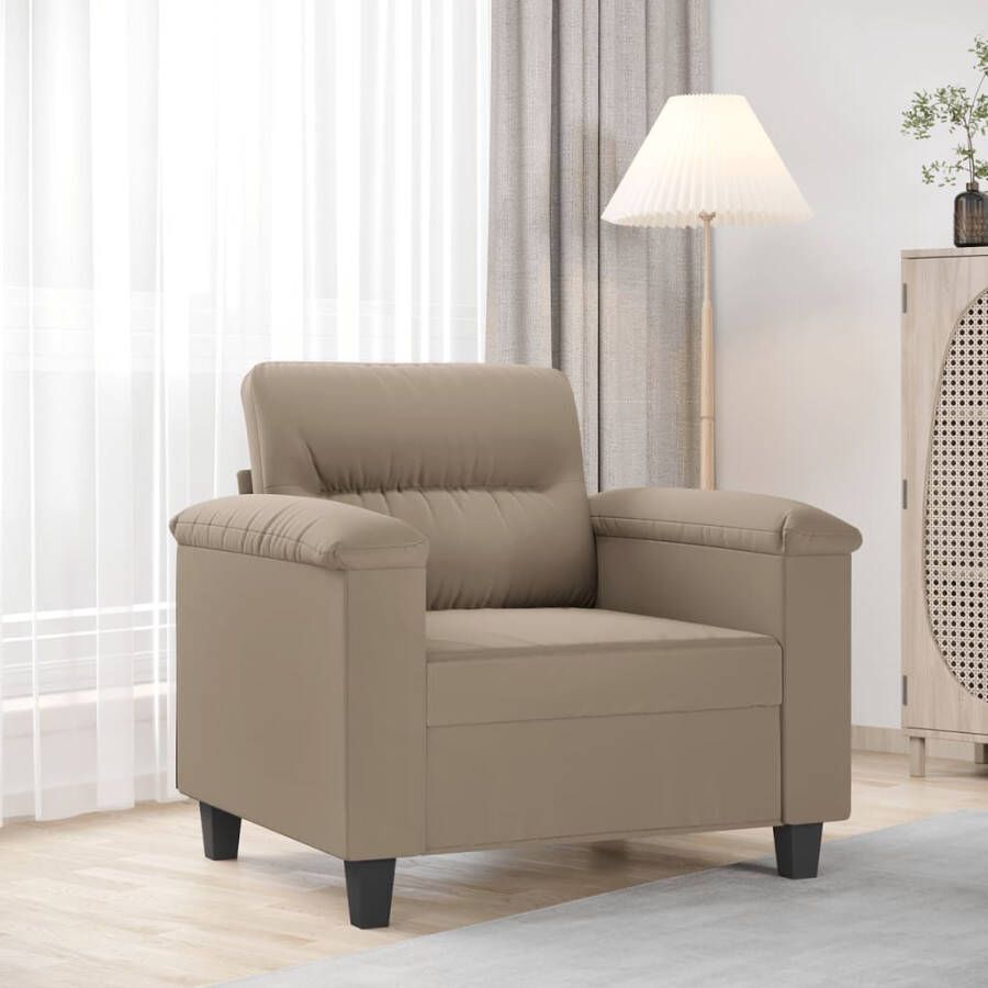 VidaXL -Fauteuil-60-cm-microvezelstof-taupe - Foto 4