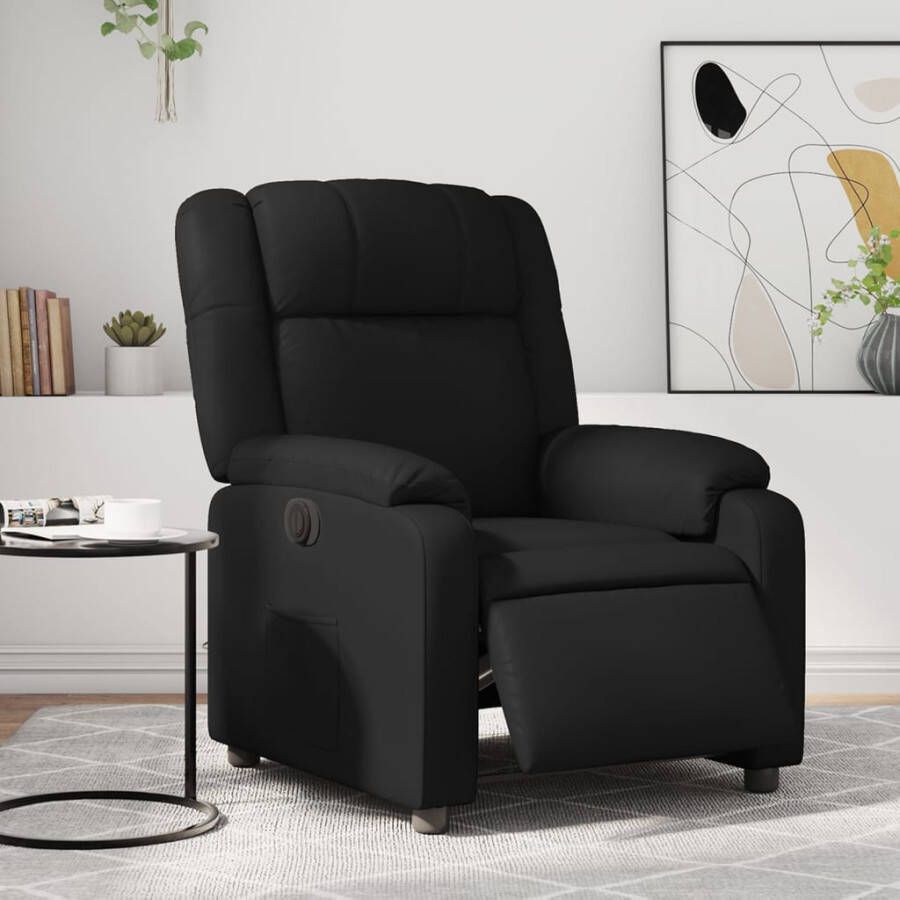Vida XL vidaXL Fauteuil elektrisch verstelbaar kunstleer zwart-VXL-3205136