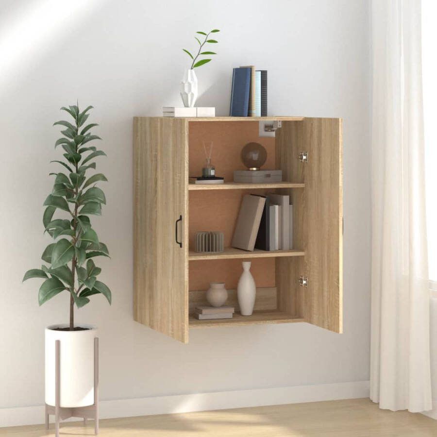 VidaXL -Hangkast-69 5x34x90-cm-bewerkt-hout-sonoma-eikenkleurig