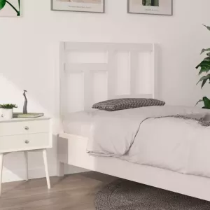 VIDAXL Hoofdbord 95 5x4x100 cm massief grenenhout wit