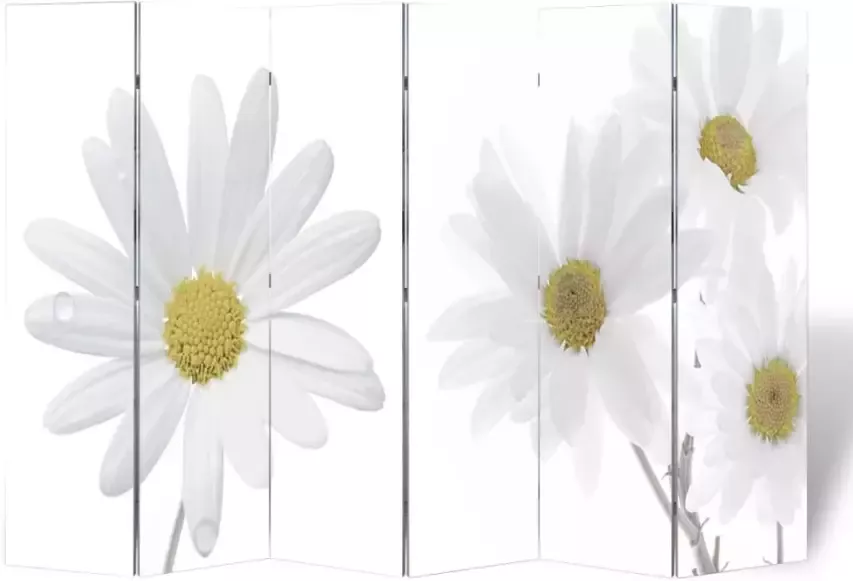 VidaXL -Kamerscherm-inklapbaar-bloem-217x170-cm