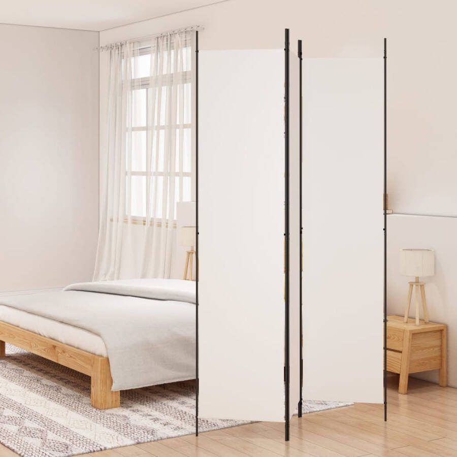 VidaXL -Kamerscherm-met-3-panelen-150x220-cm-stof-wit