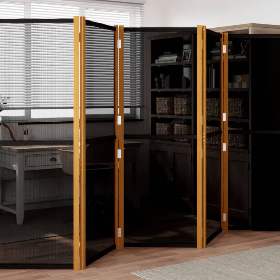 VidaXL -Kamerscherm-met-6-panelen-420x180-cm-zwart - Foto 4