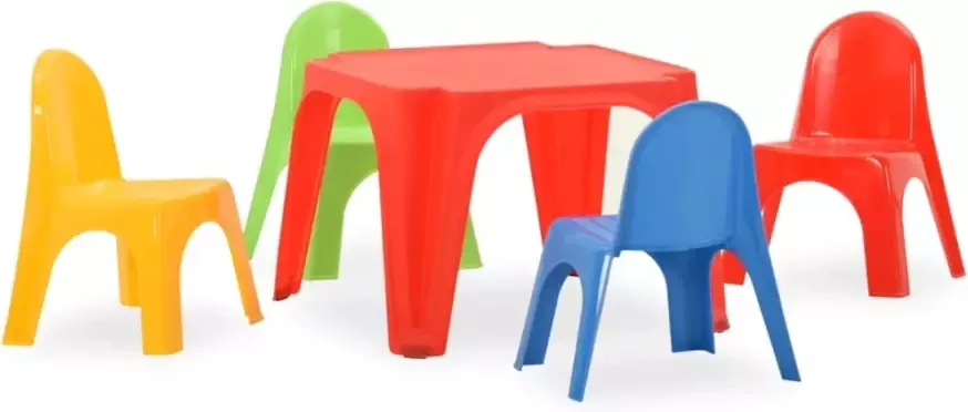 VIDAXL Kindertafel en stoelenset PP - Foto 4