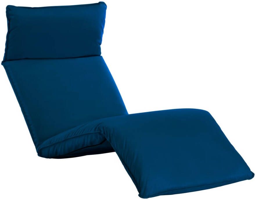 VIDAXL Ligstoel inklapbaar oxford stof marineblauw - Foto 4