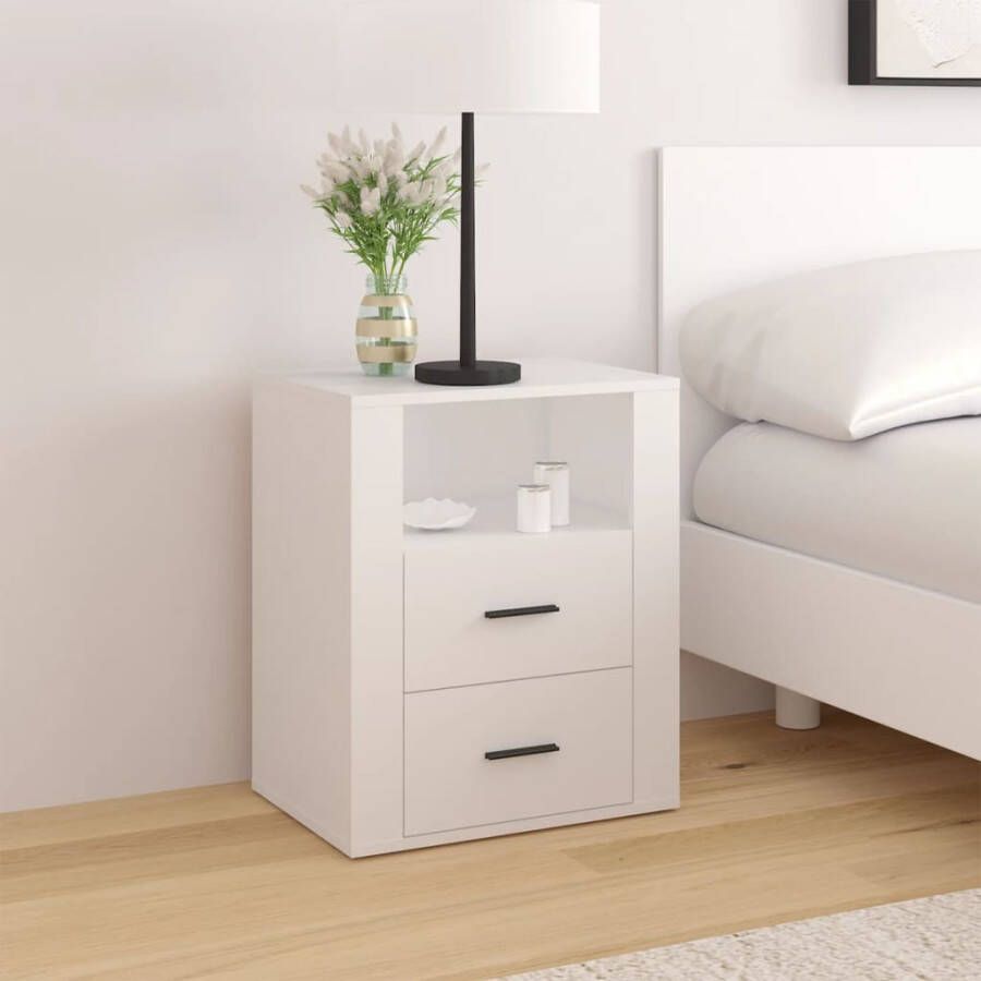 VidaXL -Nachtkastje-50x36x60-cm-bewerkt-hout-wit