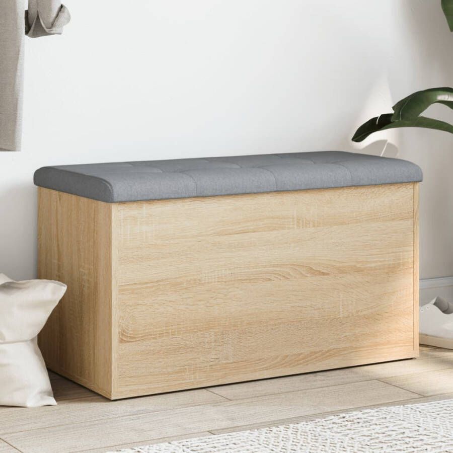 VidaXL -Opbergbankje-82x42x45-cm-bewerkt-hout-sonoma-eikenkleurig
