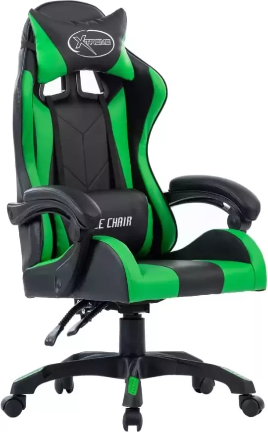 VidaXL Racestoel kunstleer groen - Foto 2