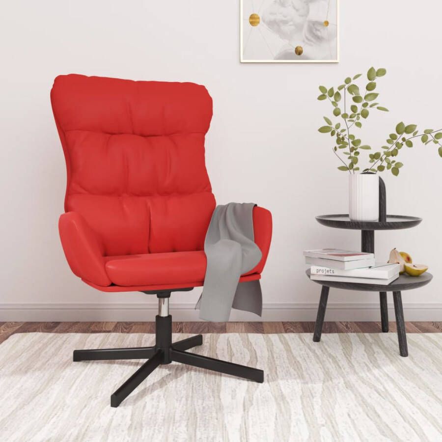 VIDAXL Relaxstoel kunstleer rood - Foto 1
