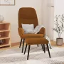VIDAXL Relaxstoel met voetenbank fluweel bruin - Thumbnail 2