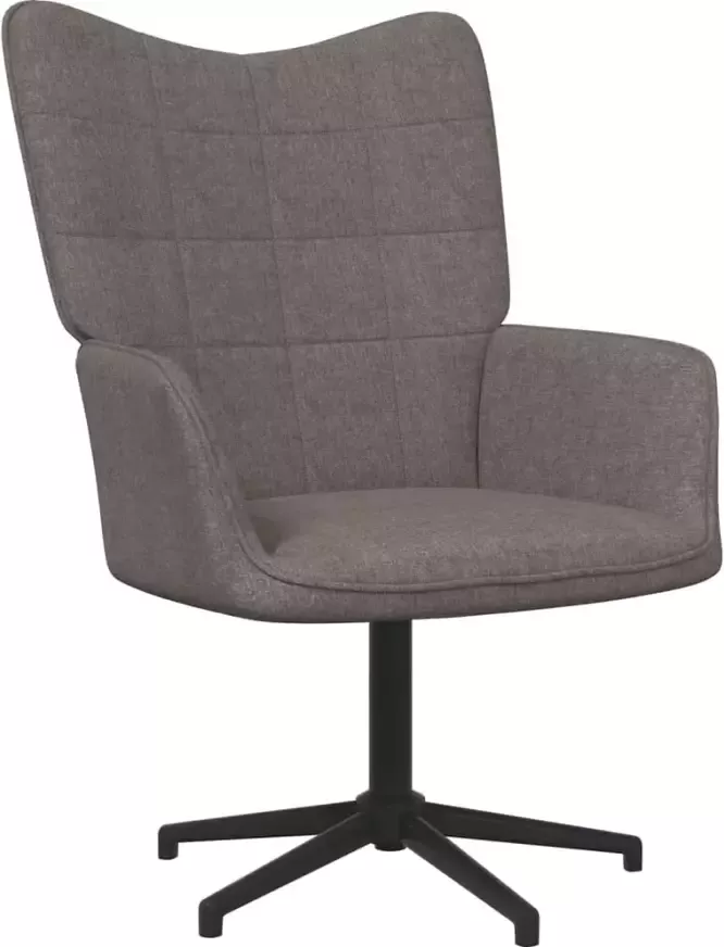 VidaXL Relaxstoel stof taupe