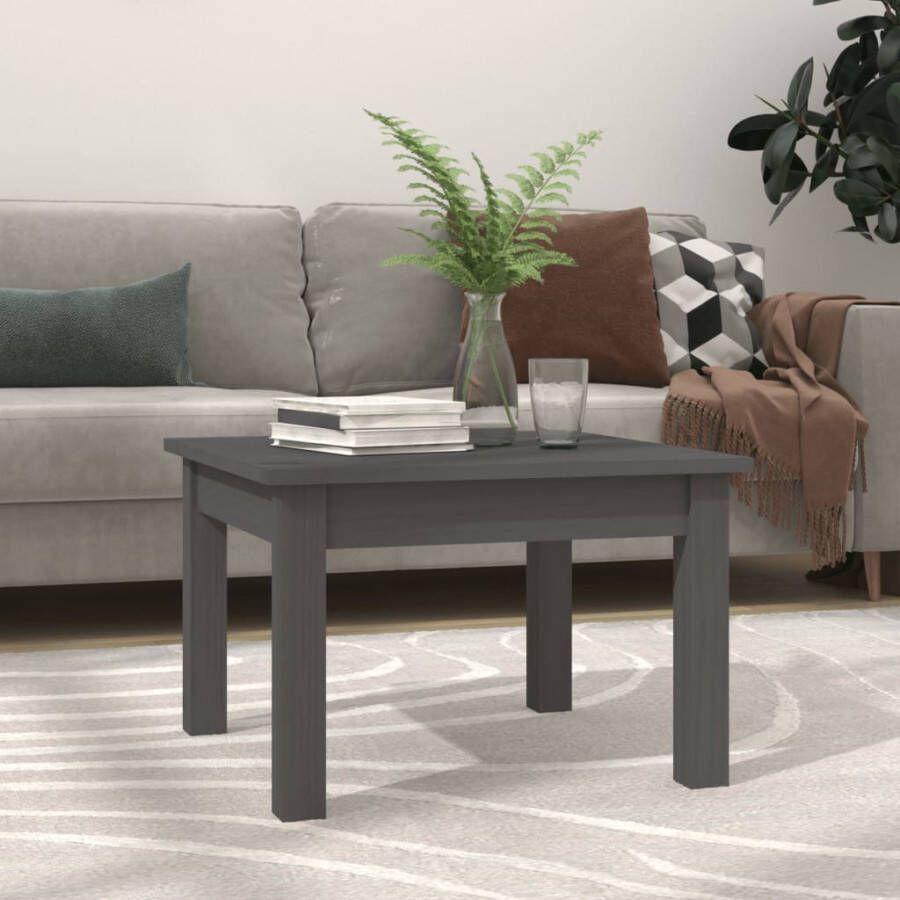 VidaXL -Salontafel-45x45x30-cm-massief-grenenhout-grijs